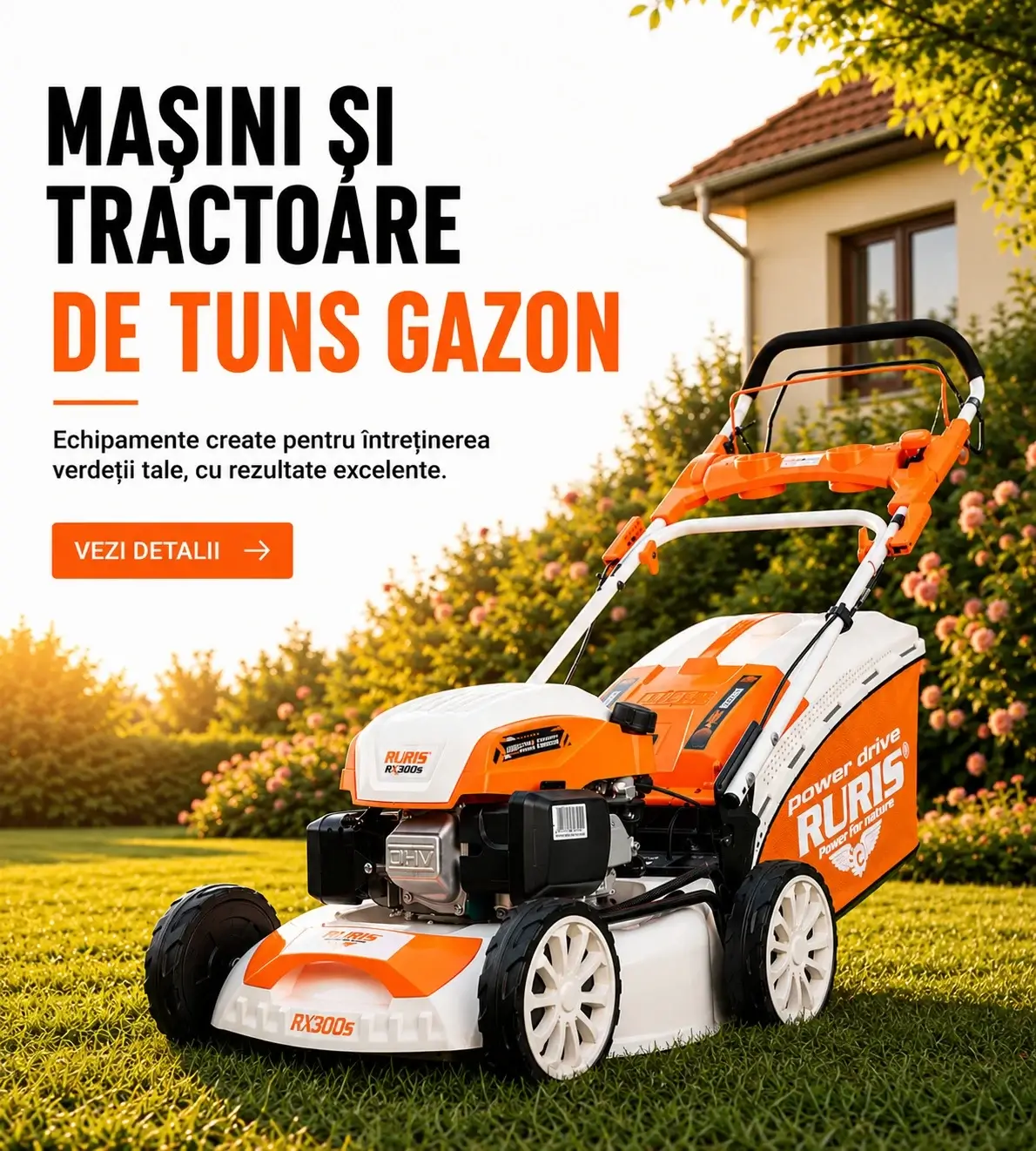 Categoria masini de tuns gazon