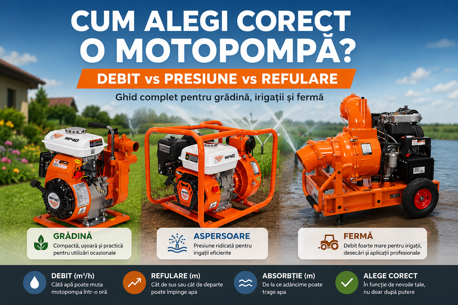 Cum alegi o motopompa
