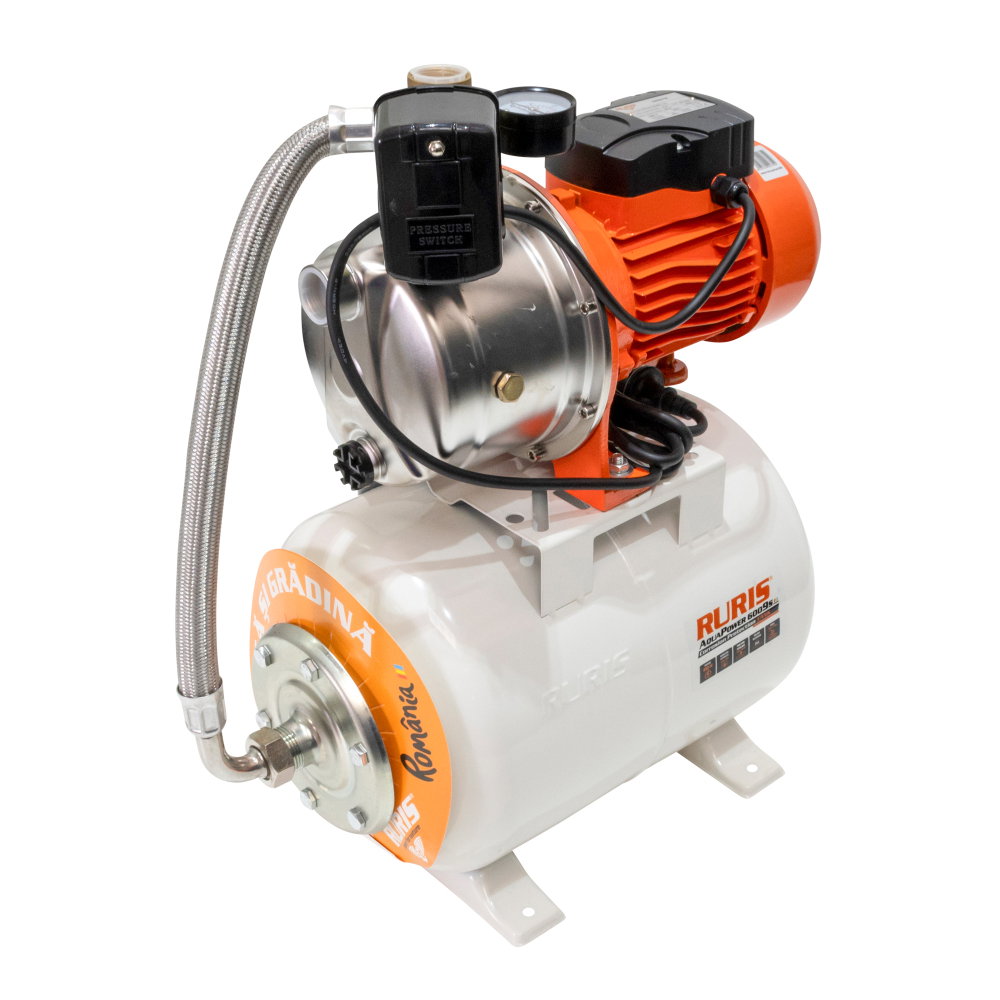 Hidrofor RURIS AquaPower 6009S, 880W, rezervor 24L, debit 46 l/min, refulare 45m [5]