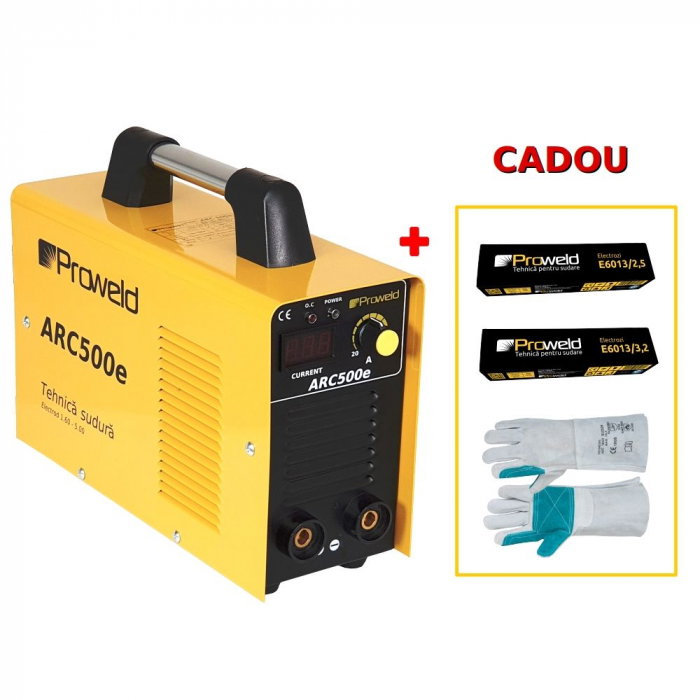 ProWELD ARC500e Invertor sudura + cadou electrozi si manusi [1]