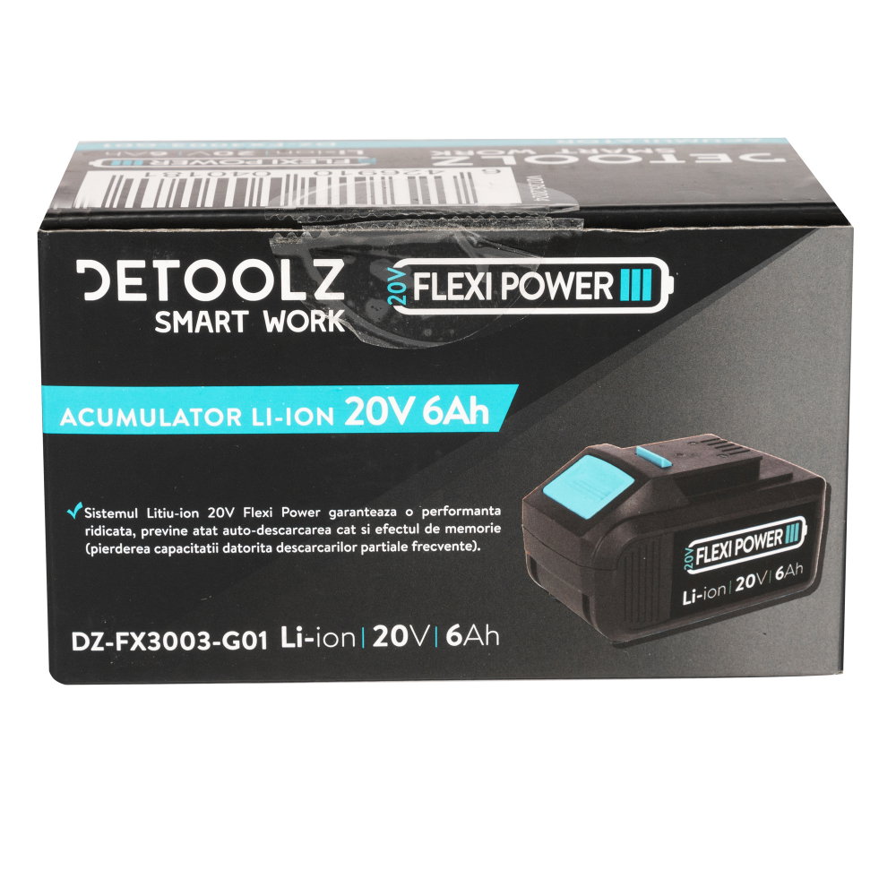 Acumulator Li-Ion, Detoolz, 20V, 6Ah [3]