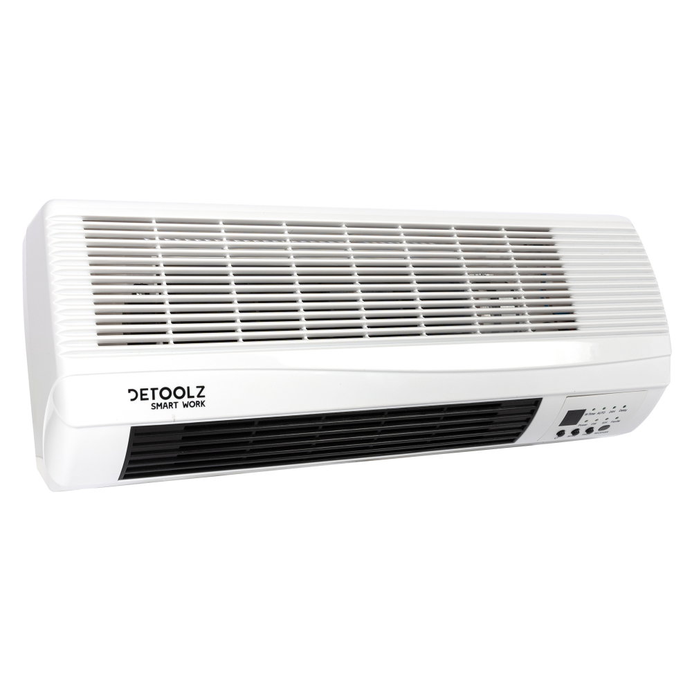 Aeroterma de perete Detoolz, 2KW, 2 trepte de putere, cu afisaj LED si termostat [3]