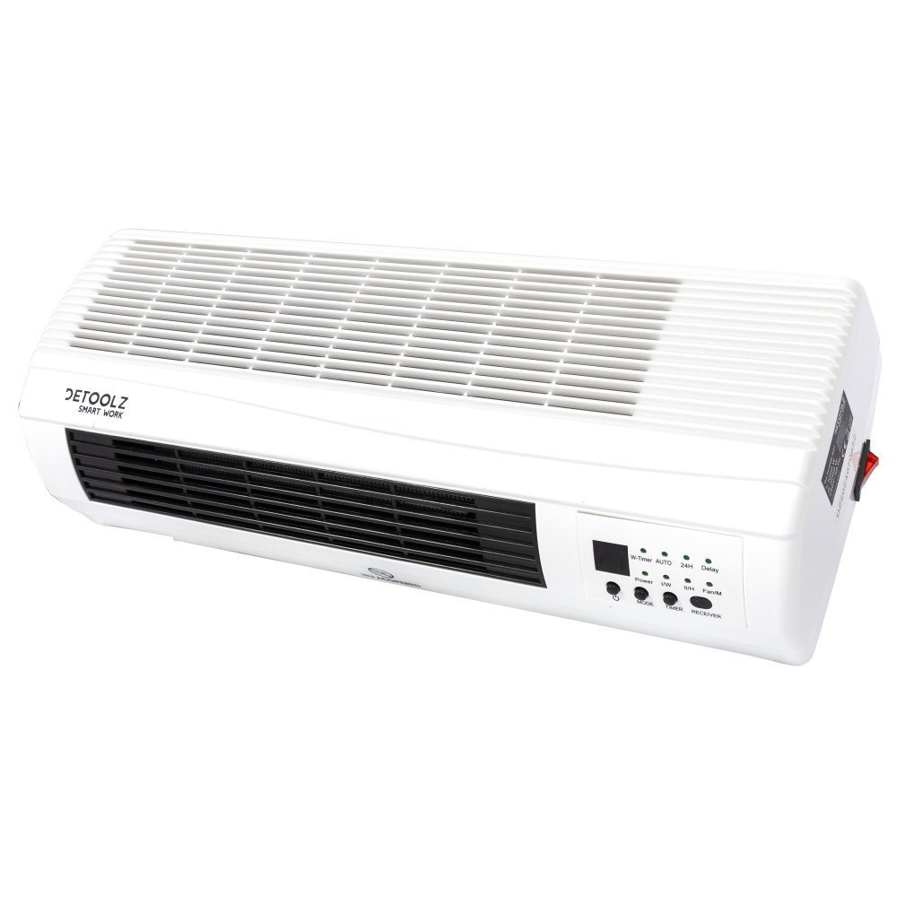 Aeroterma de perete Detoolz, 2KW, 2 trepte de putere, cu afisaj LED si termostat [2]