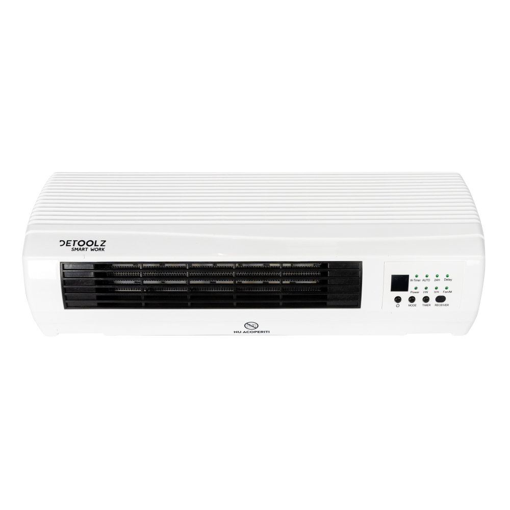 Aeroterma de perete Detoolz, 2KW, 2 trepte de putere, cu afisaj LED si termostat [4]