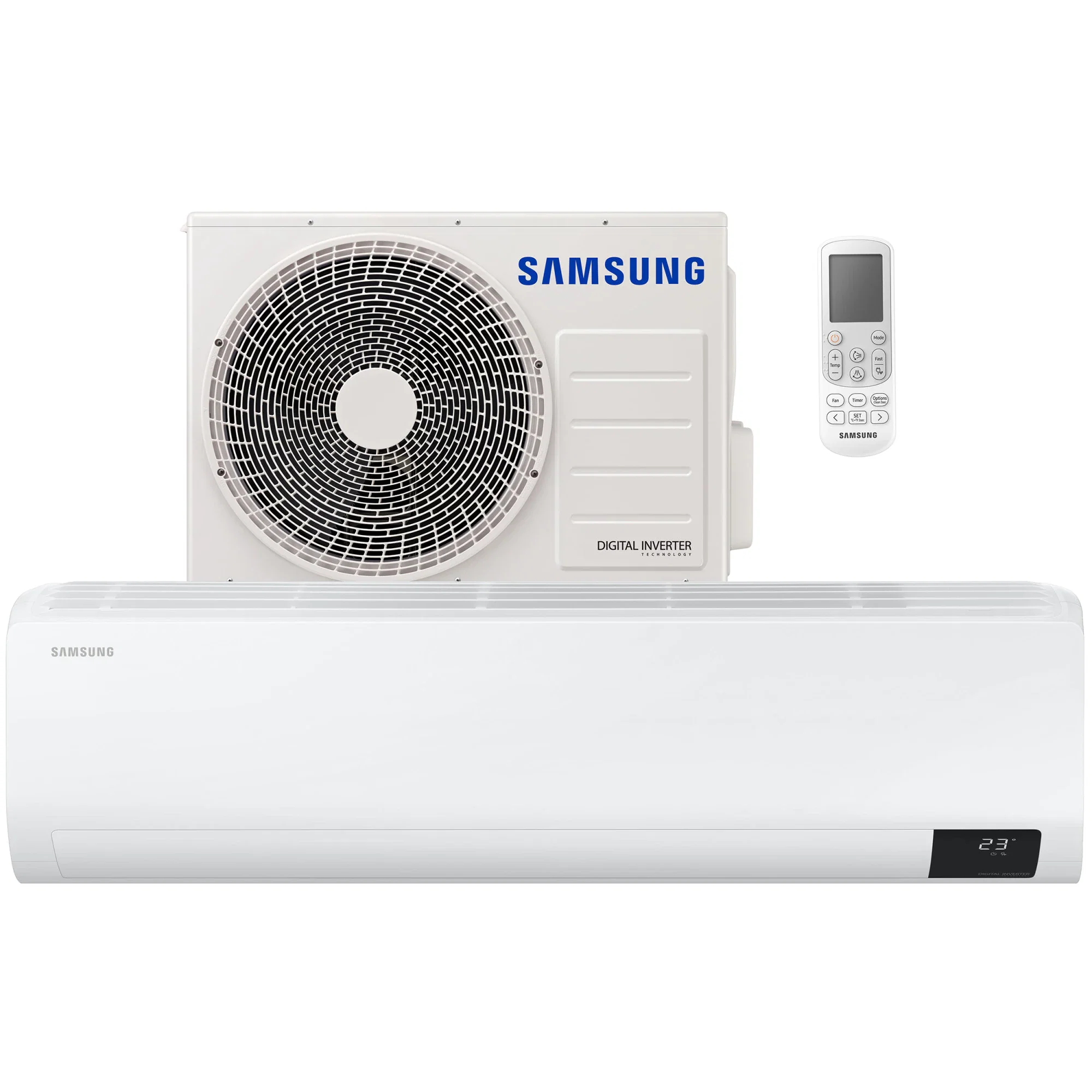 Aparat de aer conditionat Samsung Luzon 24000 BTU, Clasa A++, Fast cooling, Mod Eco, AR24TXHZAWK, Alb [2]