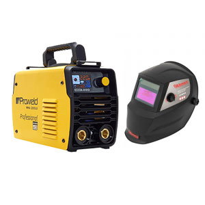 Aparat de sudara profesional Proweld MMA-220DLS-LCD cu masca de sudura cu reglaj automat Almaz, DIN4/DIN9-13 [1]