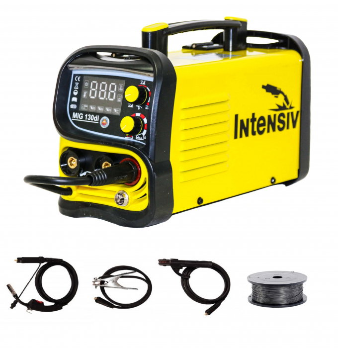 Aparat de sudura cu sarma flux din inox Intensiv MIG 130di  tip MIG/MMA/TIG + sarma sudura flux INOX 1 kg [1]