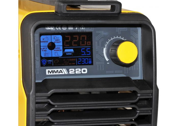 Aparat de sudura Invertor Proweld MMA-220DLS-LCD 4551MMA220LCD + valiza de transport, Garantie 3 ani [3]