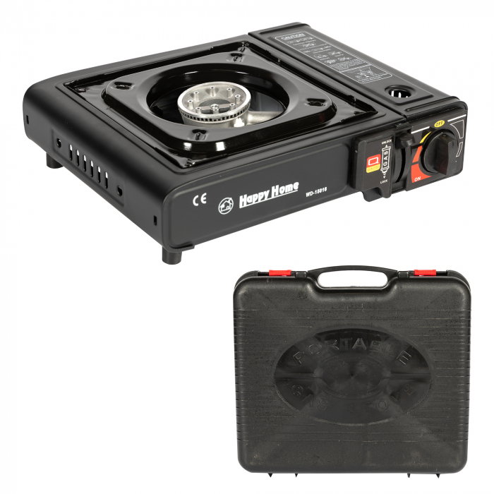 Aragaz camping Micul Fermier GF-2435 portabil, aprindere piezo + valiza transport [4]