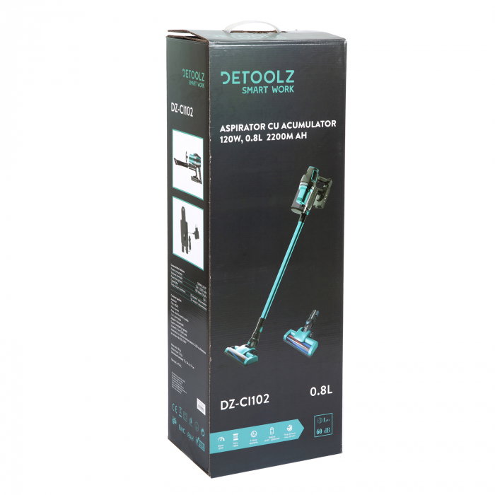 Aspirator cu acumulator 120W, 0,8L 2200mAh [2]