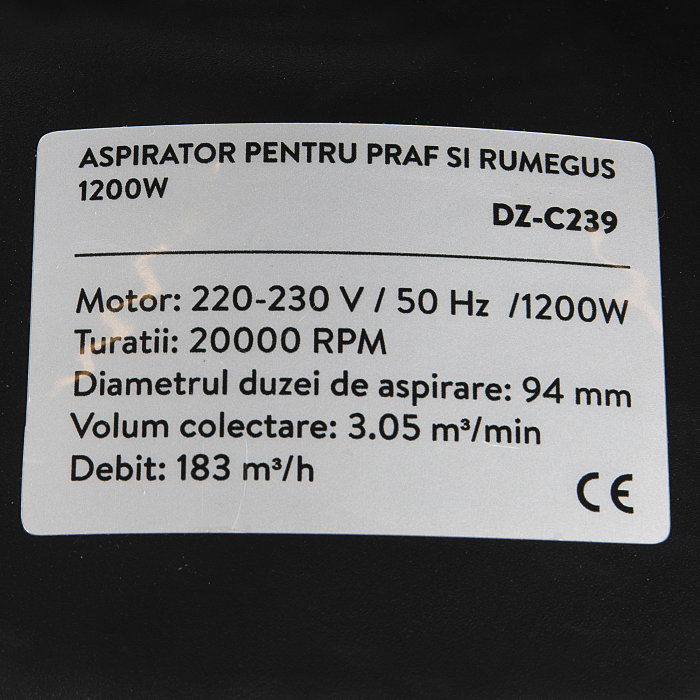 Aspirator pentru praf si rumegus Detoolz DZ-C239 1100W [2]