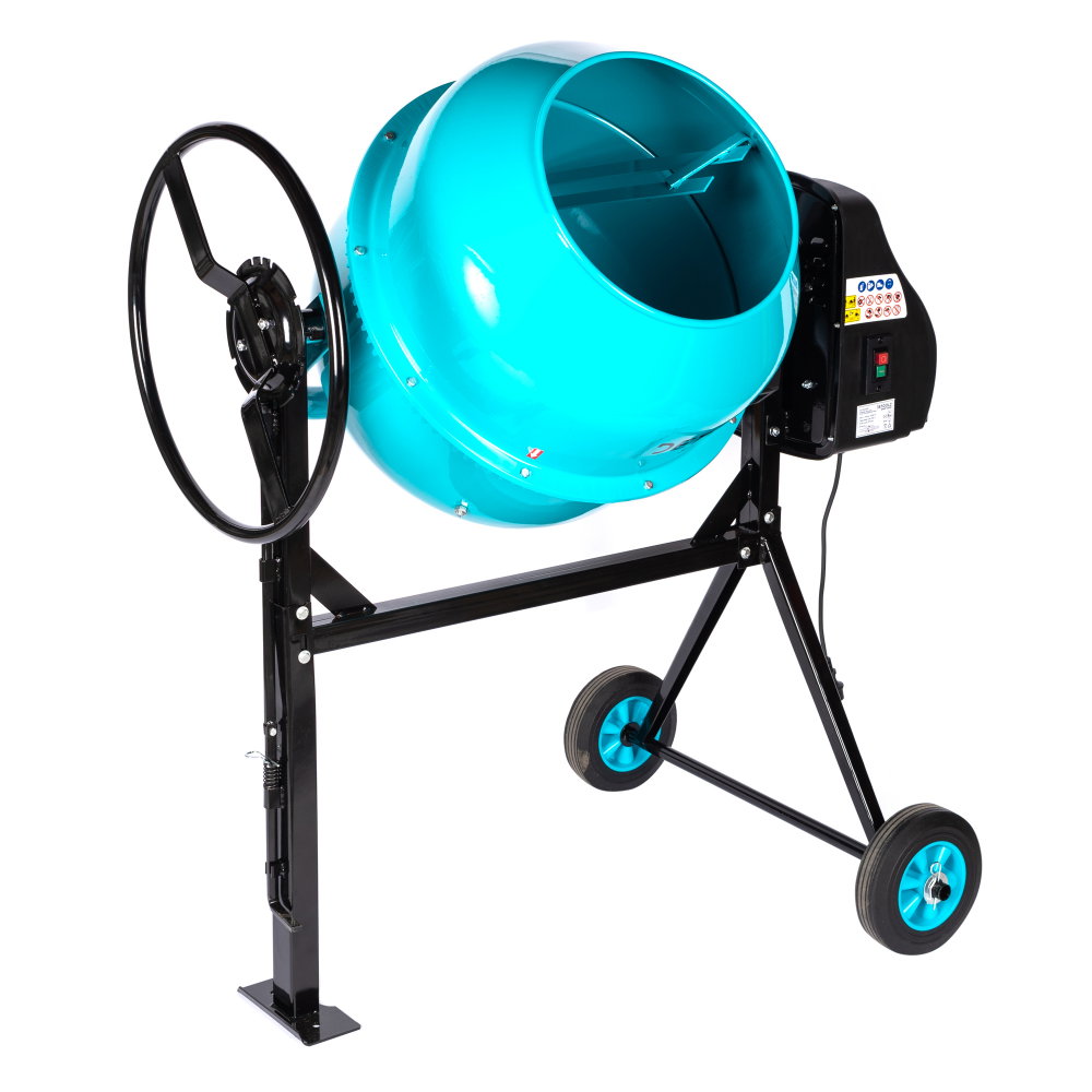 Betoniera Detoolz 160L, 1000W, cu roti si coroana de fonta [2]