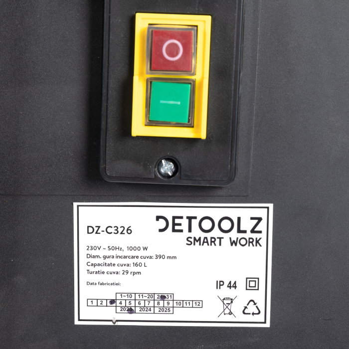 Betoniera Detoolz DZ-C326 160L 1000W [8]