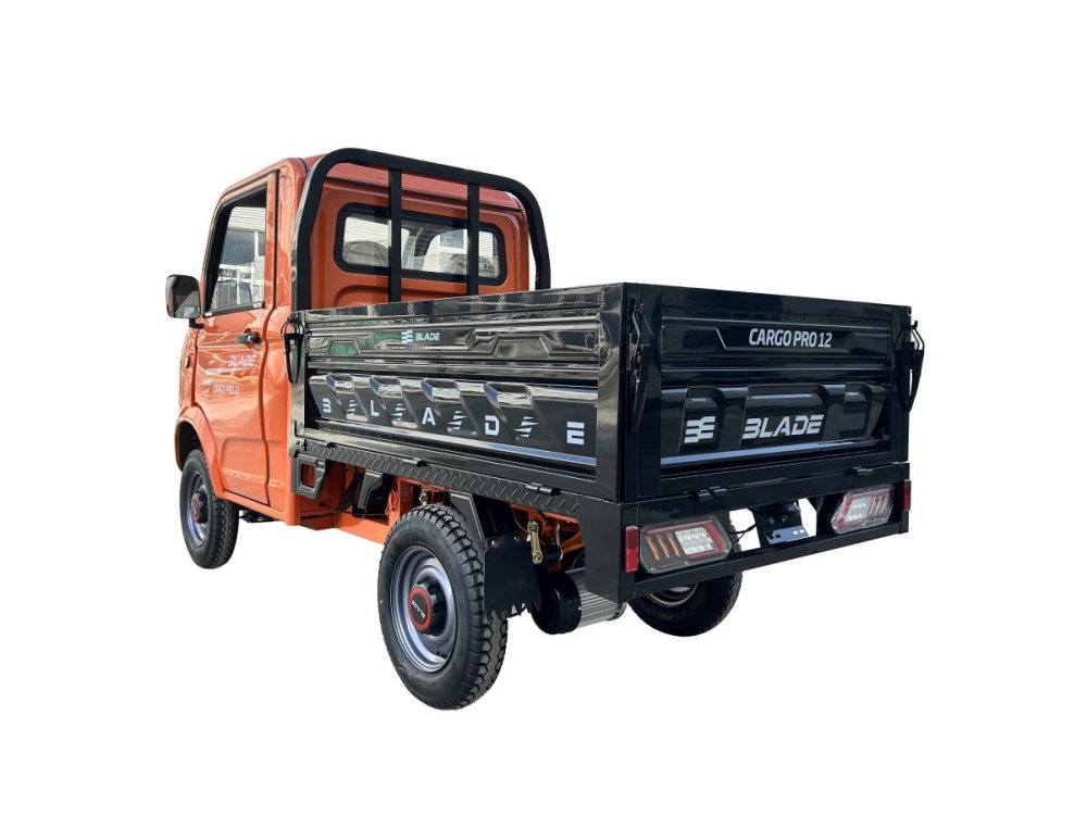 Pickup electric cargo BLADE CARGO PRO 12 Portocaliu-Negru cu bena rabatabila si motor de 3000 W [9]
