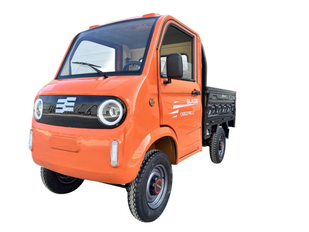 Pickup electric cargo BLADE CARGO PRO 12 Portocaliu-Negru cu bena rabatabila si motor de 3000 W [2]