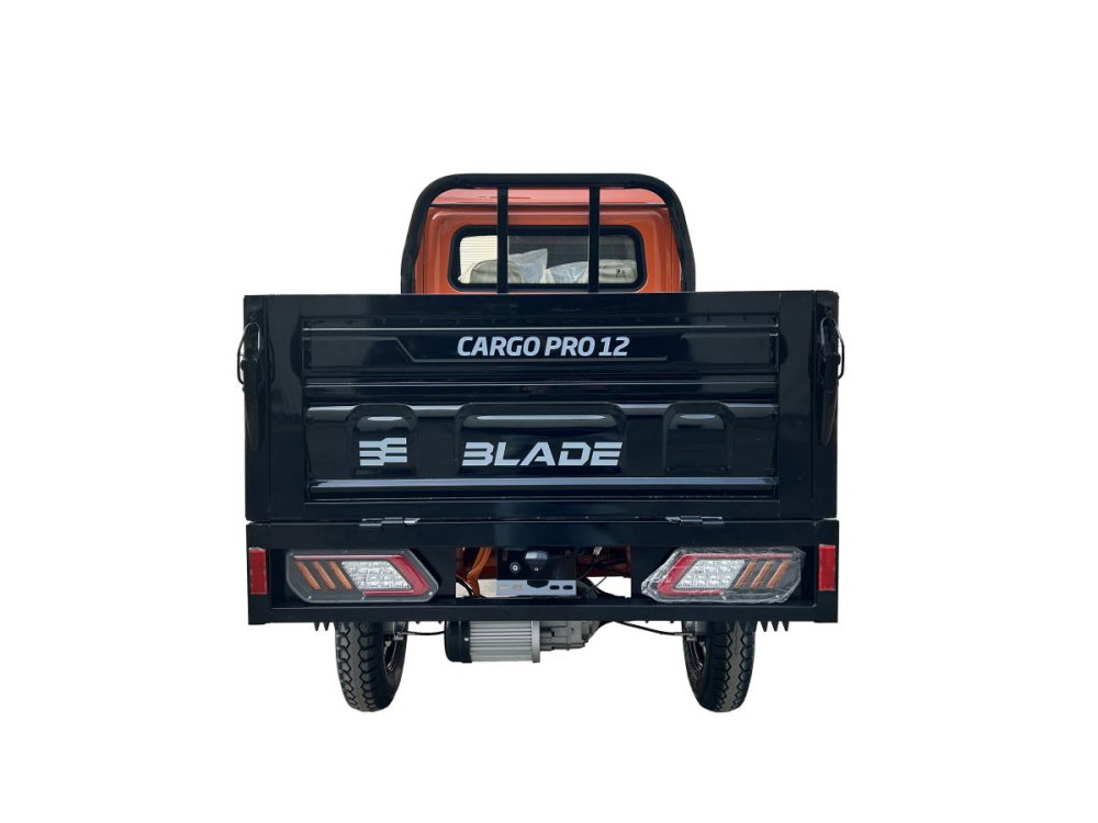 Pickup electric cargo BLADE CARGO PRO 12 Portocaliu-Negru cu bena rabatabila si motor de 3000 W [8]
