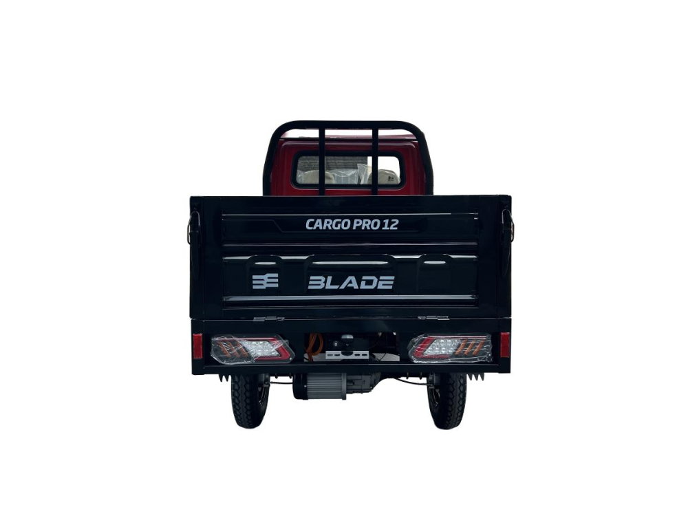 Cvadriciclu electric utilitar tip camioneta electrica PICKUP BLADE CARGO PRO 12 fara permis, 3000W, viteza 25 km/h, autonomie 100 km, Rosu + Negru [9]
