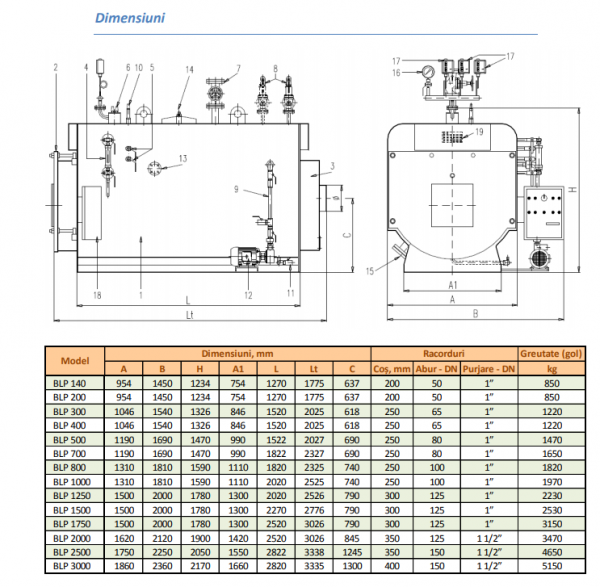 Cazan de abur de presiune joasa Ivar Industry BLP 200 0.98 bar 200 kg/h [4]