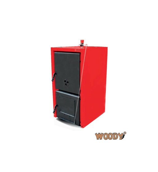 Centrala termica pe lemne cu functionare pe biomasa nelemnoasa Woody SB/FC cu regulator tiraj 35 KW [1]
