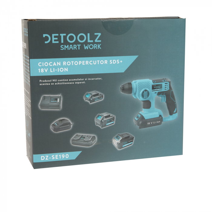 Ciocan rotopercutor cu acumulator Detoolz DZ-SE190 SDS+ 18V [7]
