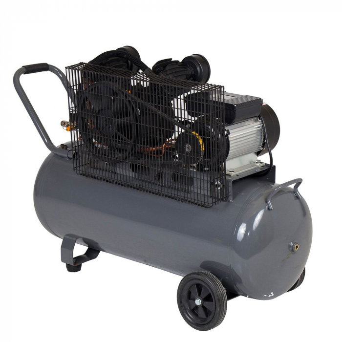 Compresor aer Stager HMV0.25/100 , 100L, 8bar, 324L/min, monofazat, angrenare curea - Resigilat [2]
