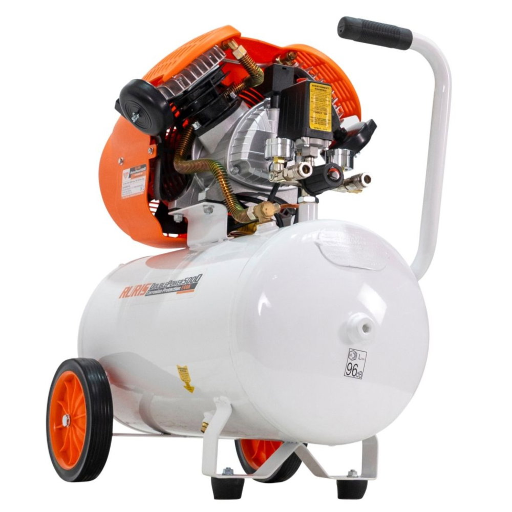 Compresor de aer RURIS Double Power 5000, 50 L, 3 CP, 2 cilindri [2]