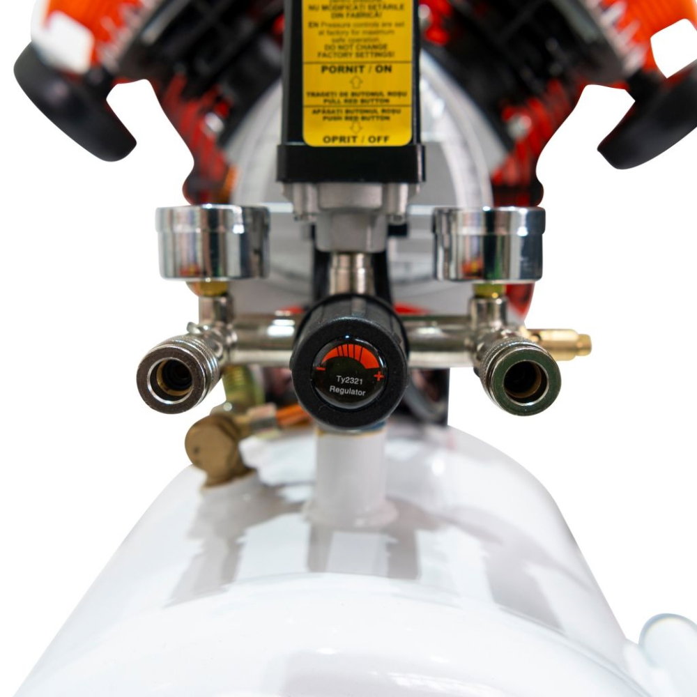 Compresor de aer RURIS Double Power 5000, 50 L, 3 CP, 2 cilindri [8]