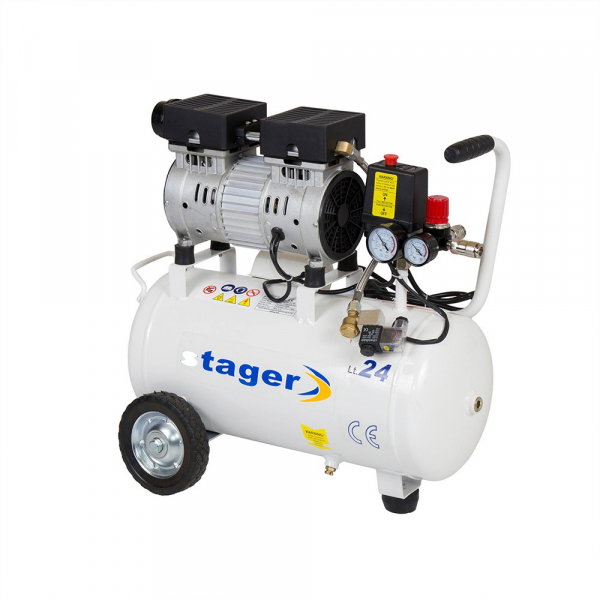 Compresor silentios Stager HM24JW-0.55 0.75CP, 24L, 8bar [1]