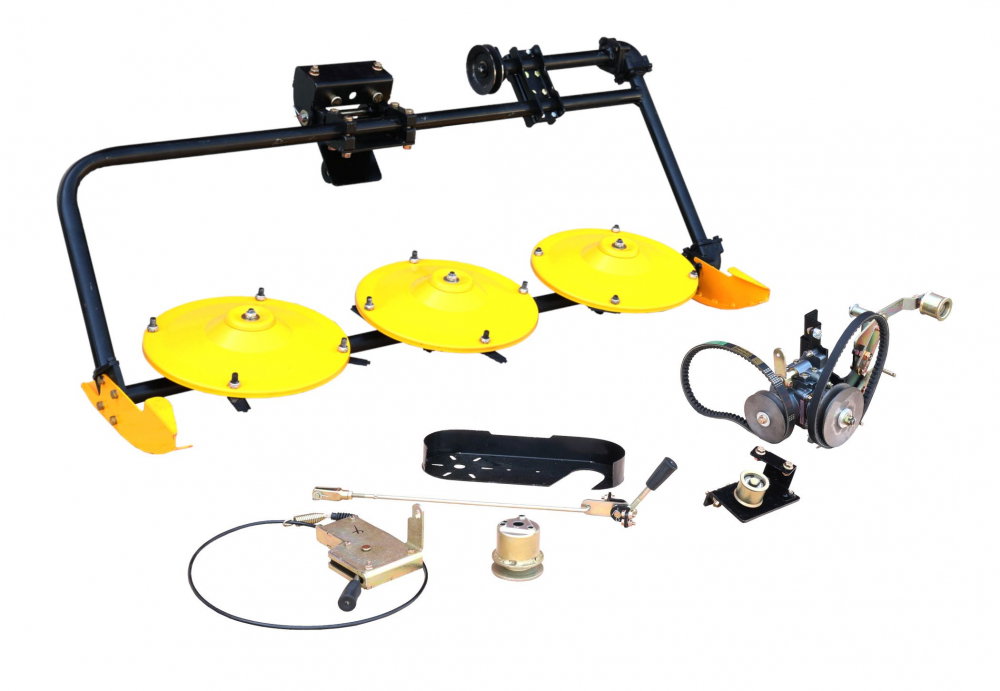 ProGARDEN Cositoare frontala rotativa cu 3 discuri pentru minitractoare Campo T12 G2, G2.1, V25.1 [1]