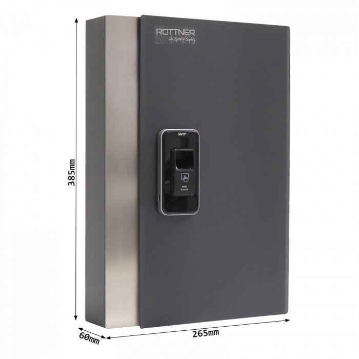 Depozitar Cheie Rottner Key Pro 24 Antracit cu Încuietoare Amprentă Digitală [4]