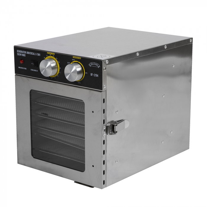 Deshidrator universal din Inox Micul Fermier GF-2194 6 tavi 500W (uscator fructe si plante) [2]