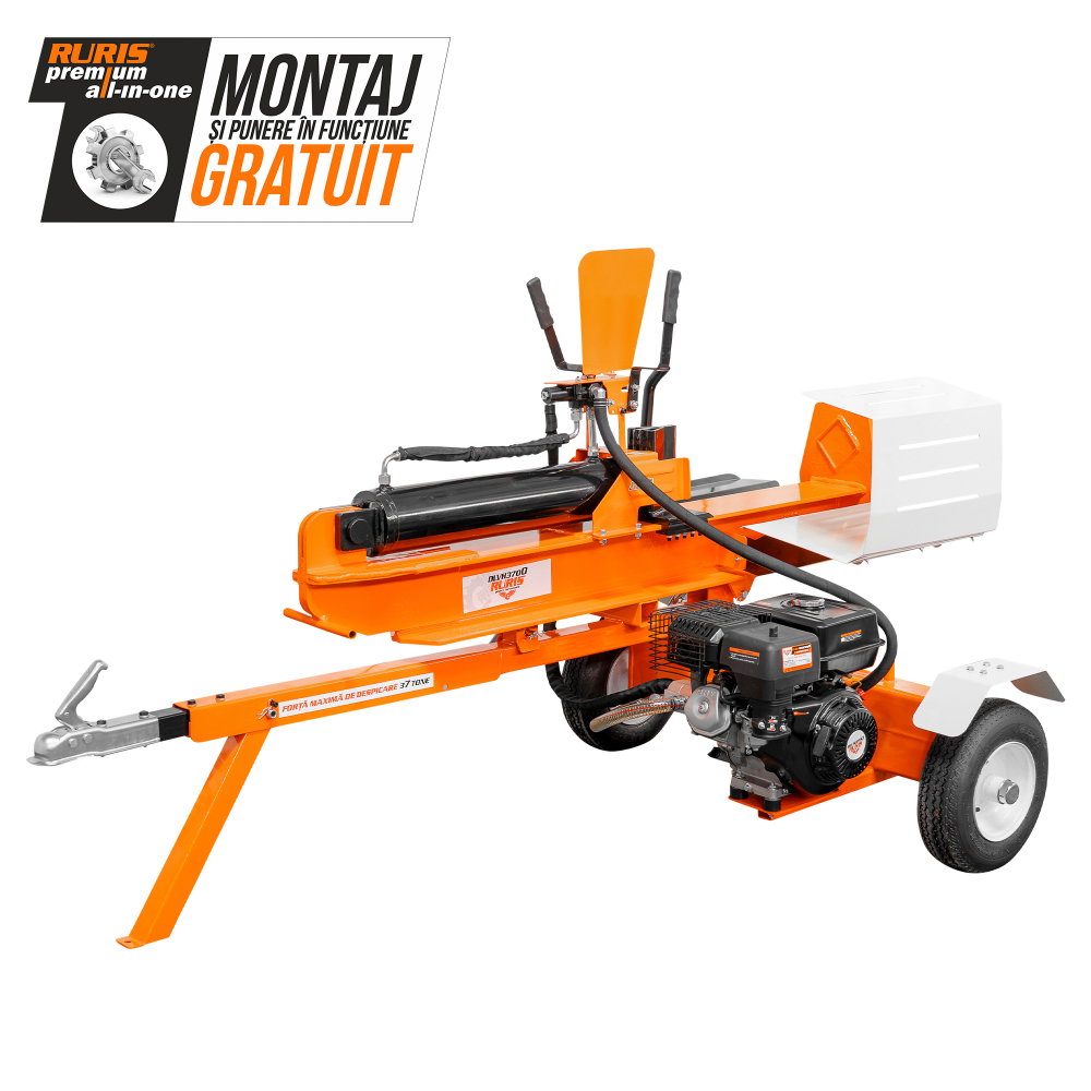 Despicator lemne RURIS DLVH3700, 37 tone, motor 9 CP, bușteni Ø400 x 610 mm [1]