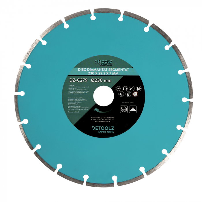 Disc diamantat segmentat 230x25.4x7mm [1]