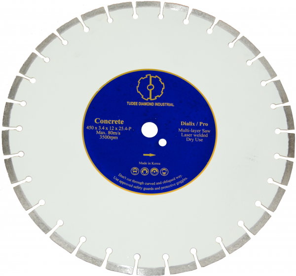 Disc diamantat Tudee 450X25.4mm debitare beton dur [1]