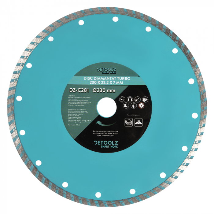 Disc diamantat turbo 230x25.4x7mm [1]