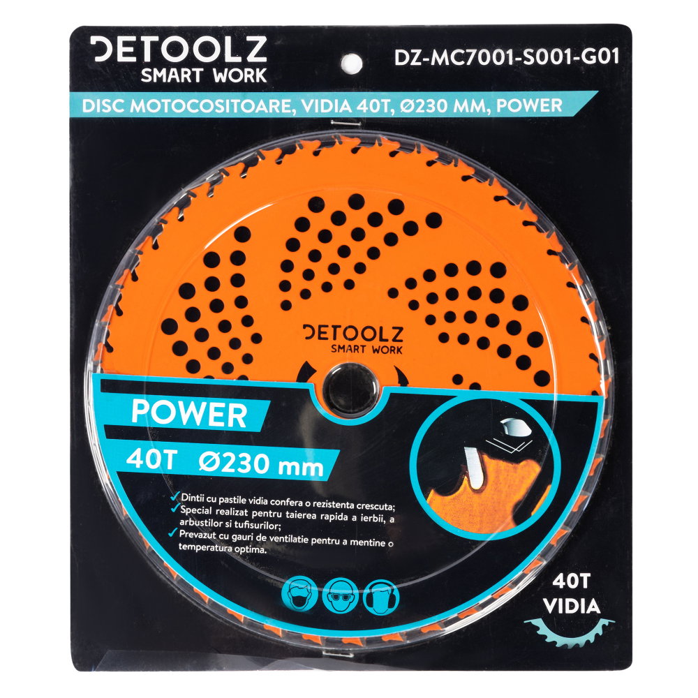 Disc motocositoare 40T Vidia, 230 x 25.4 x 2 mm, Power [2]