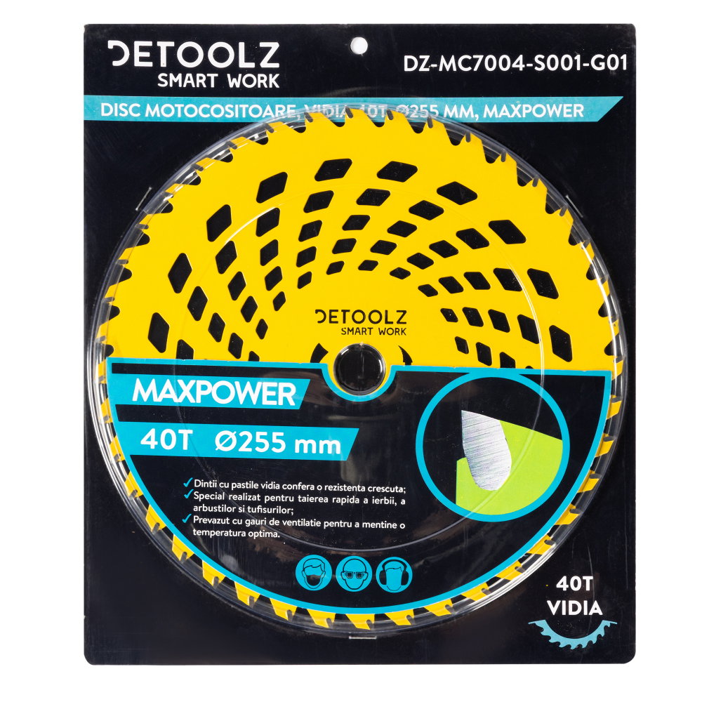 Disc motocositoare 40T Vidia, 255 x 25.4 x 2 mm, MaxPower [2]