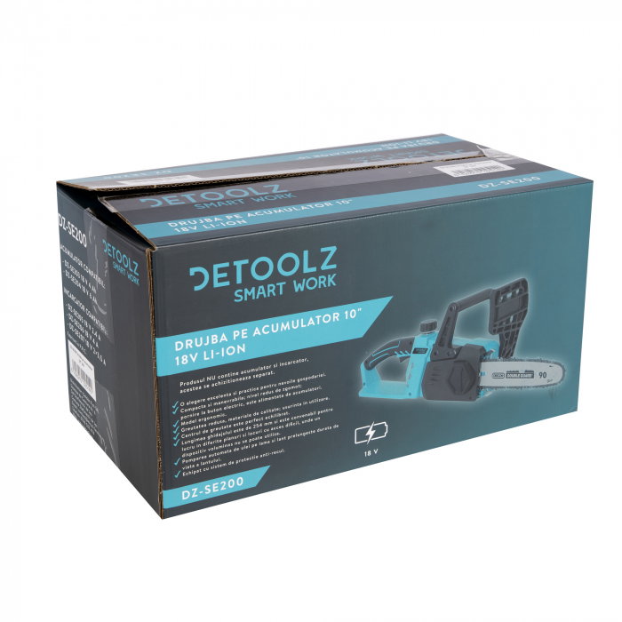 Drujba pe acumulator Detoolz DZ-SE200 10" 18V [10]