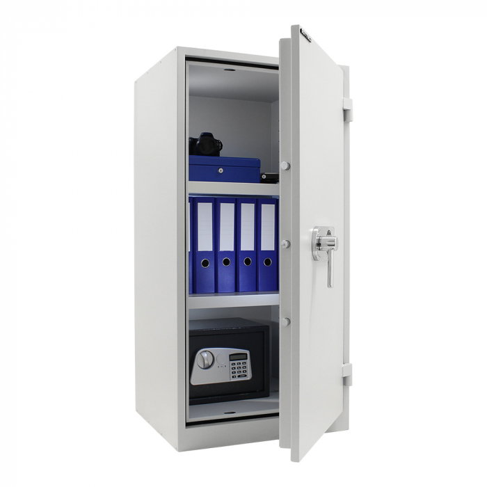 Dulap pentru Birou Antiefracţie Rottner Office 1 Premium Închidere Electronică Gri Deschis [3]
