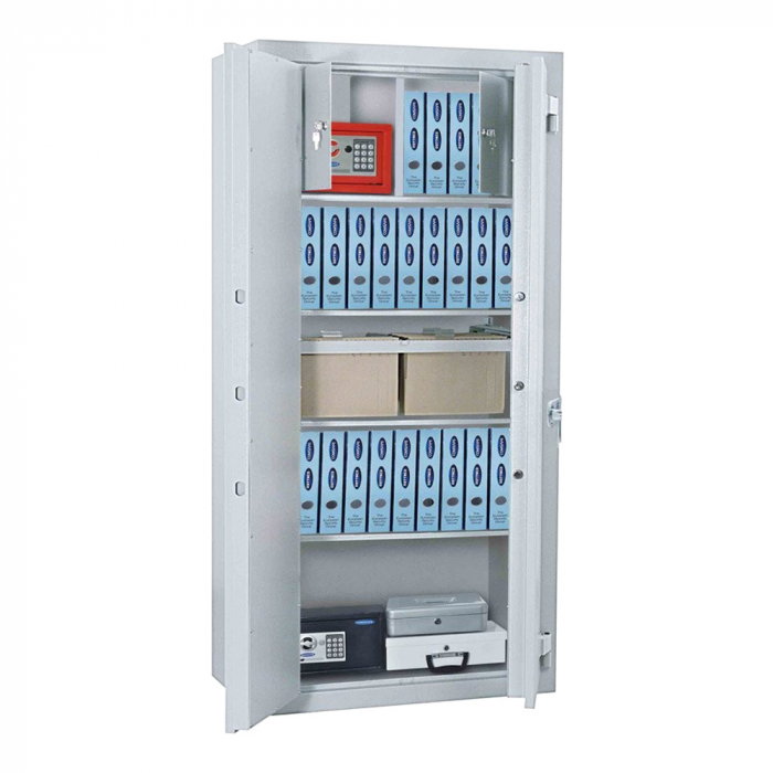 Dulap pentru Birou Rottner Kanzlei Premium SB 125 Închidere Electronică Alb Aluminiu  [1]