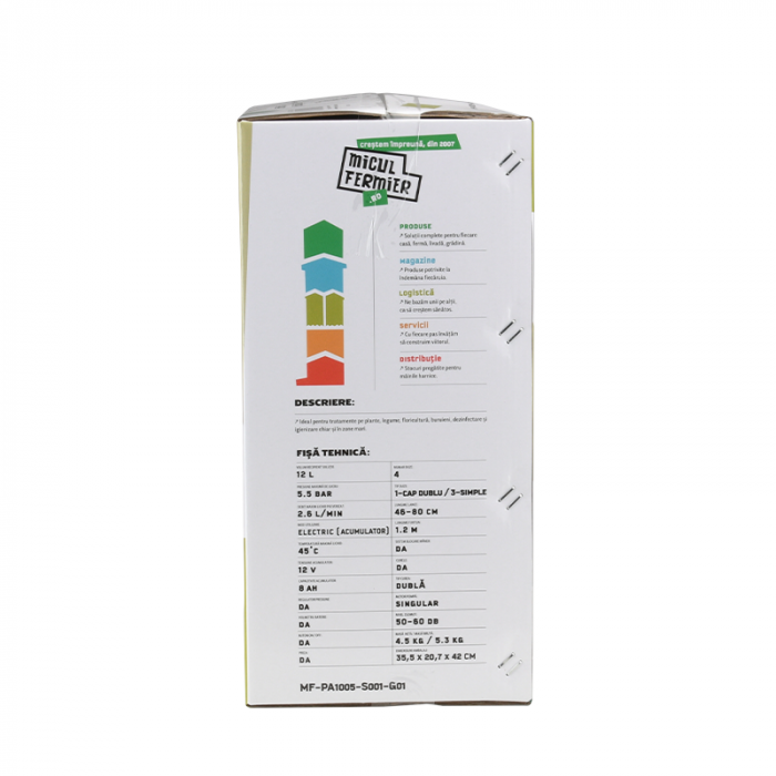 Pompa de stropit cu acumulator Micul Fermier 12L [4]