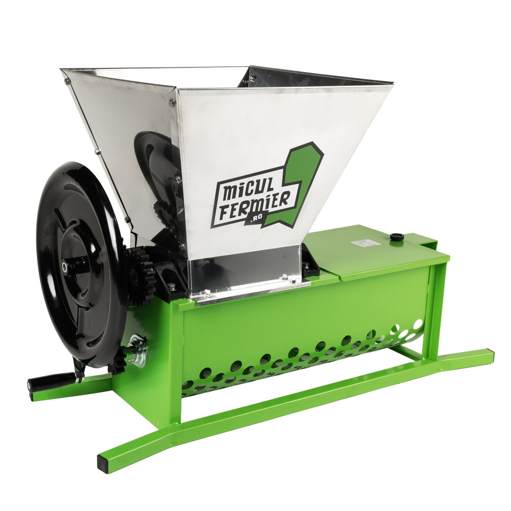 Zdrobitor struguri manual Micul Fermier, cuva 30L, capacitate maxima de productie 600 Kg/h, cu desciorchinator [2]