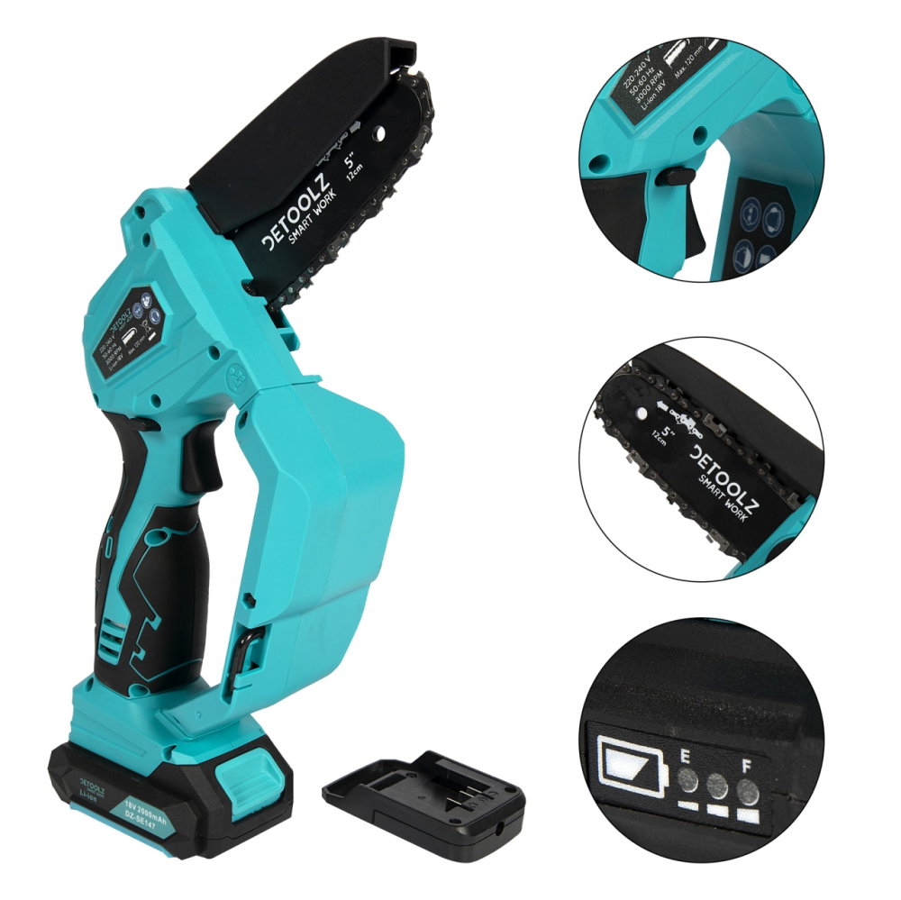 Fierastrau 110mm cu lant si acumulator 18V 2Ah [6]