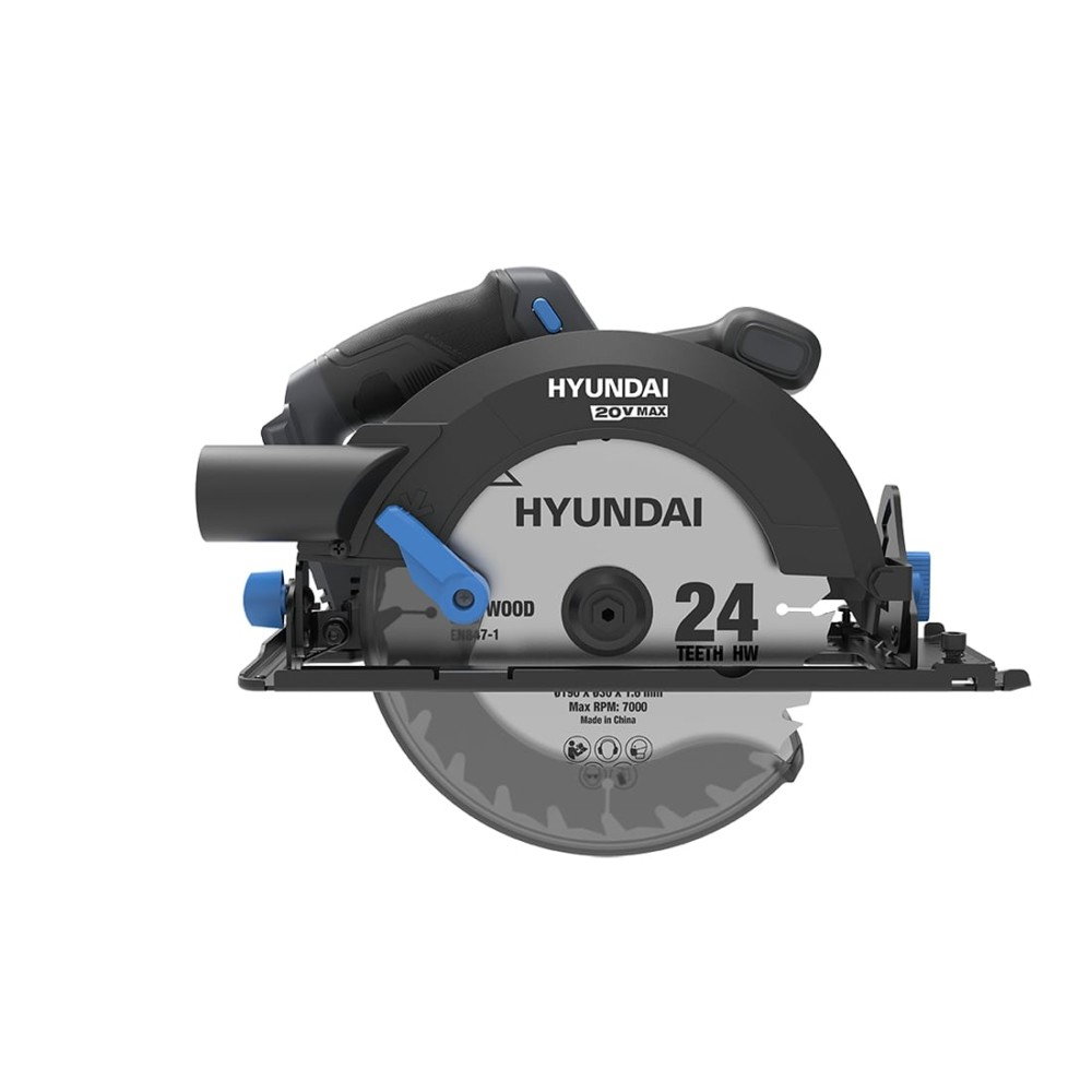 Fierăstrău circular brushless Hyundai CS20X-190, 20V, pânză 190 mm, SOLO (fără acumulator) [2]
