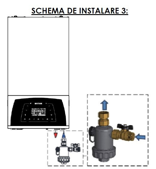 Filtru antimagnetita Motan G0201 3/4, protejeaza si creste fiabilitatea centralei [4]