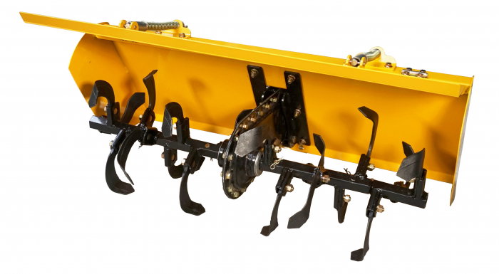 Minitractor ProGARDEN Campo T18 V25.1 4x4, 18CP, benzina, hidraulica fata-spate, roti 6.00-12 cu acoperis + remorca 600 kg, freza tractata, plug, tocator vegetatie, cositoare cu discuri si lama zapada [8]