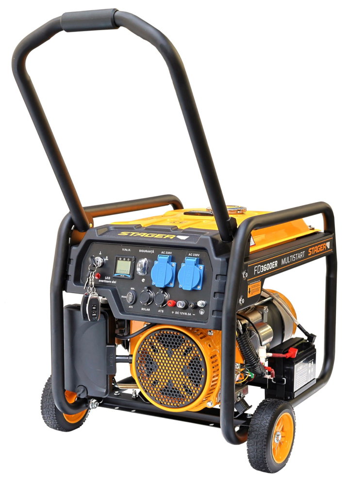Generator curent monofazat Stager FD 3600ER Automatic G2, 230V, 3.0kW, benzină, conector ATS, multistart [2]