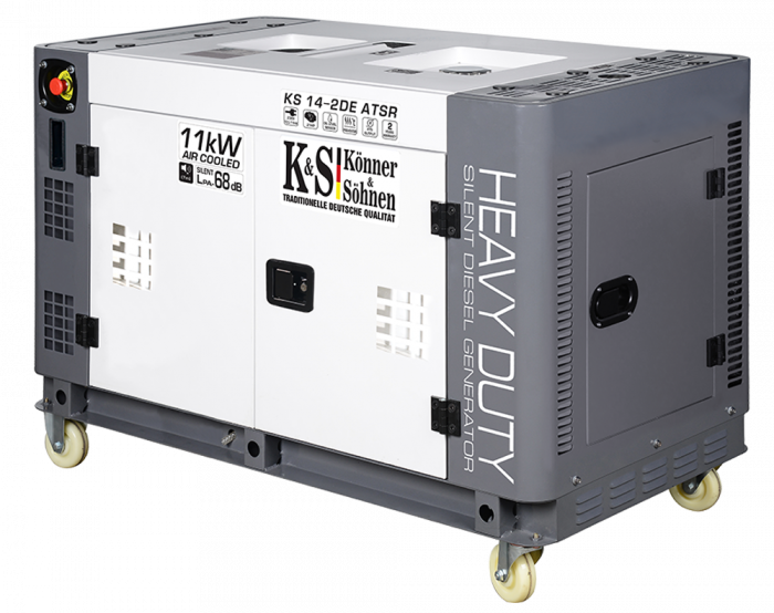 Generator de curent diesel Konner & Sohnen KS 14-2DE ATSR, 11kW, Diesel, monofazat, 21CP, insonorizat [1]