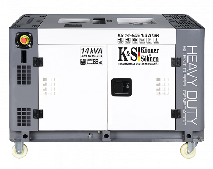 Generator de curent diesel Konner & Sohnen KS 14-2DE 1/3 ATSR, 14kW, Diesel, monofazat/trifazat, 21CP, insonorizat [1]