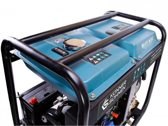 Generator de curent diesel Konner & Sohnen KS 8100HDE-1/3 ATSR, 6.5kW, Diesel Euro 5, monofazat/trifazat, VTS, AVR, 14CP [7]
